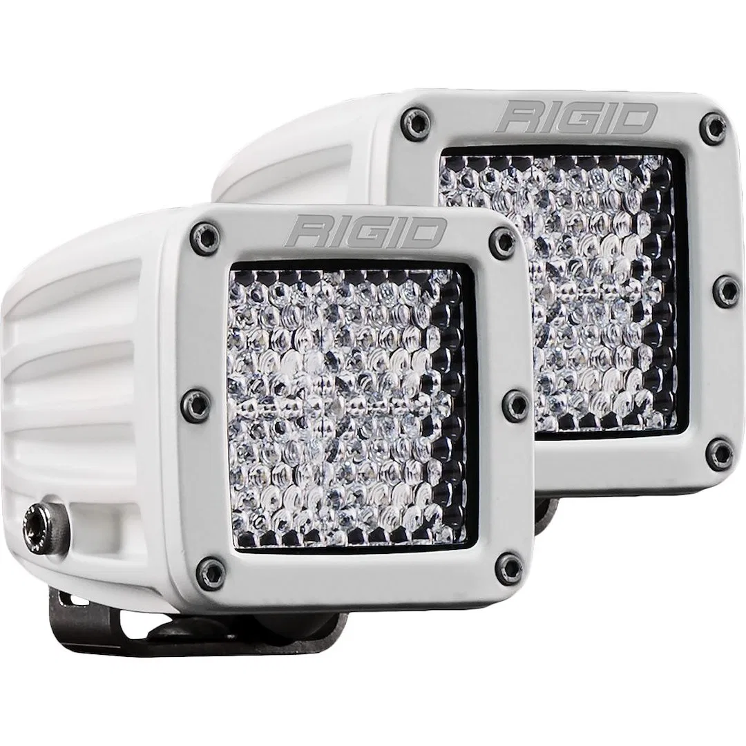 602513 – RIGID IND Driving/ Fog Light, LED Bulb 4 LED Clear Bulb 3-3/16 Inch Square 30 Watt Bulbs Amp Draw 2.14 AMP D...
